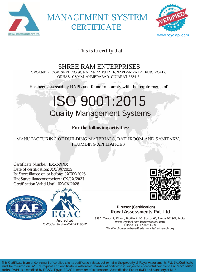 ISO 9001:2015 Certificate